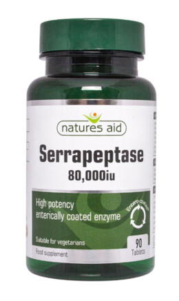 Serrapeptase 80.000 IU 90 tabletek Natures Aid